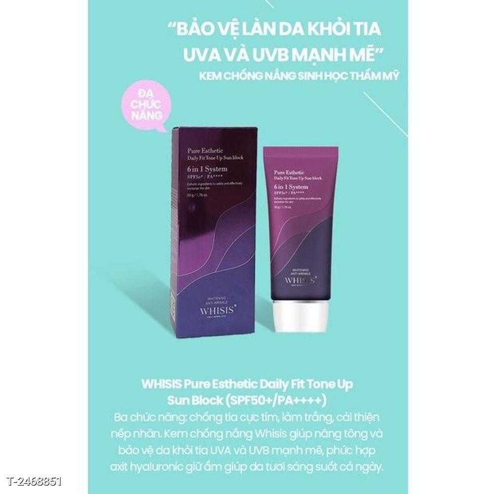 Kem Chống Nắng Nâng Tone Kiềm Dầu WHISIS SPF50+ PA++++ 50g