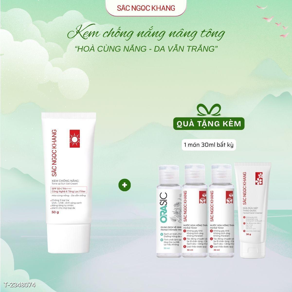 Kem Chống Nắng Sắc Ngọc Khang SPF50+ PA++++ 50g